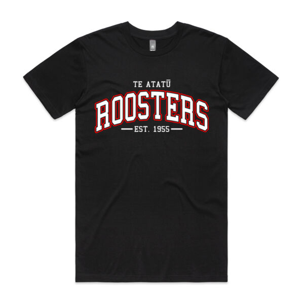 Roosters College Adults Tee - Black Thumbnail