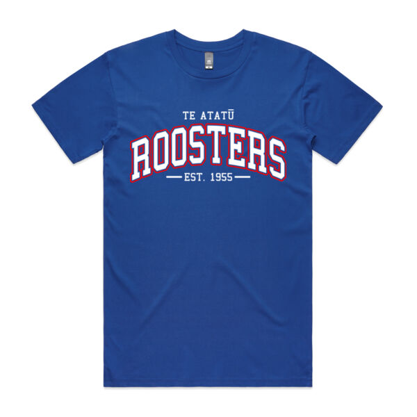 Roosters College Adults Tee - Royal Thumbnail