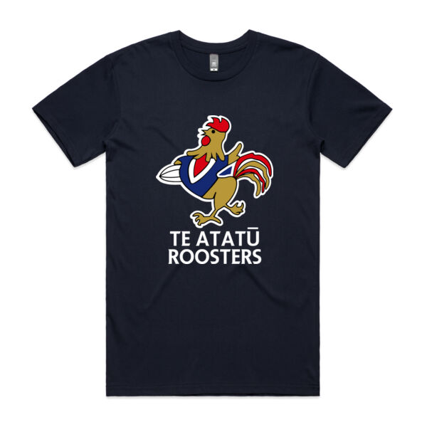 Roosters Classic Adults Tee - Navy Thumbnail