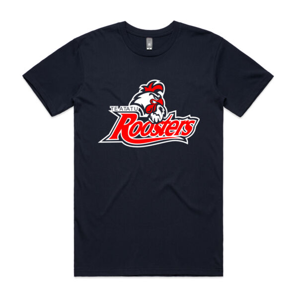 Roosters Mascot Adults Tee - Navy Thumbnail