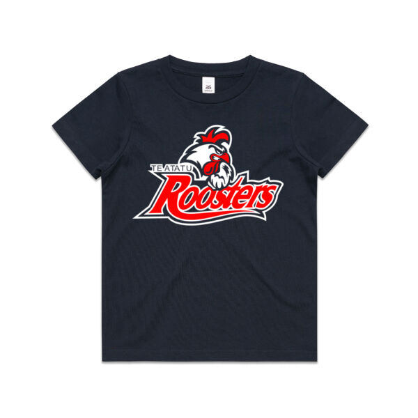 Roosters Mascot Youth Tee - Navy Thumbnail