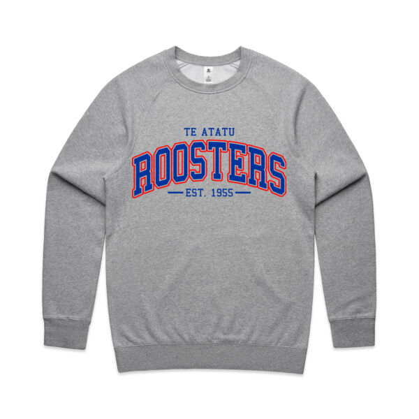 Roosters College Adults Crew - Grey Thumbnail