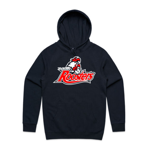 Roosters Mascot Adults Hoodie - Navy Thumbnail