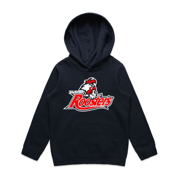 Roosters Mascot Youth Hoodie - Navy Thumbnail