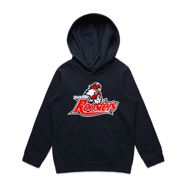 Roosters Mascot Kids Hoodie - Navy Thumbnail