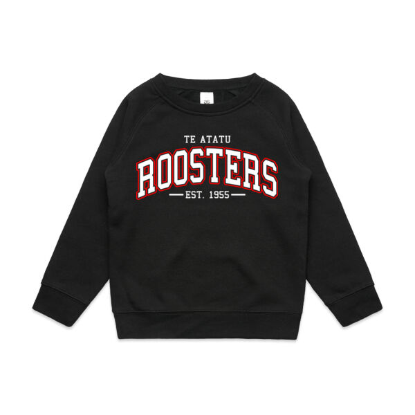 Roosters College Kids Crew - Black Thumbnail