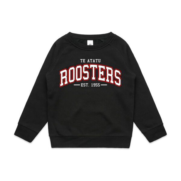 Roosters College Kids Crew - Black Thumbnail